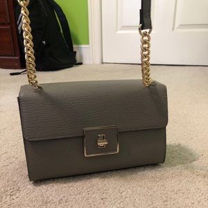 Grey target purse